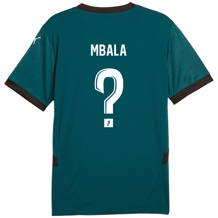 Børn Keny Mbala #0 Mørkegrøn Udebane Spillertrøjer 2024/25 Trøje T-Shirt