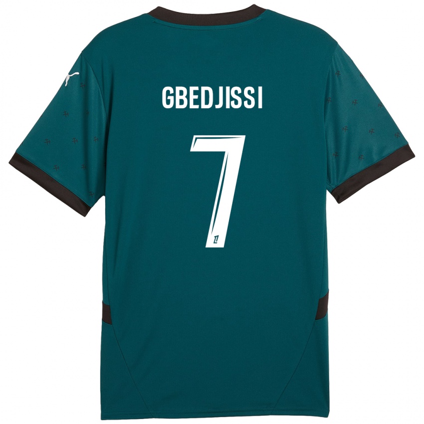 Børn Aude Gbedjissi #7 Mørkegrøn Udebane Spillertrøjer 2024/25 Trøje T-Shirt