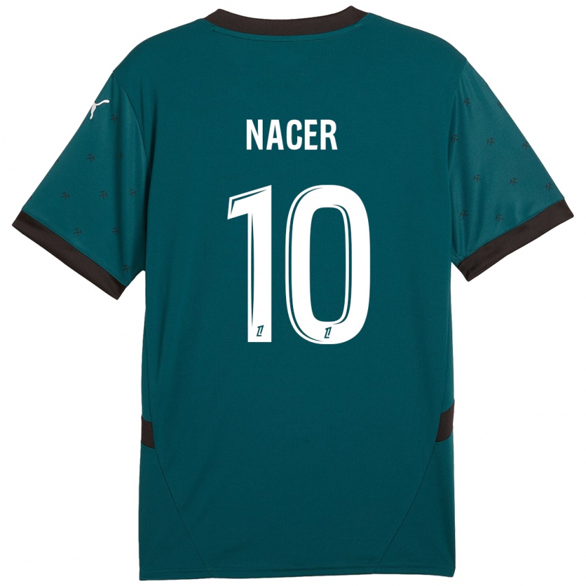 Børn Myriem Nacer #10 Mørkegrøn Udebane Spillertrøjer 2024/25 Trøje T-Shirt