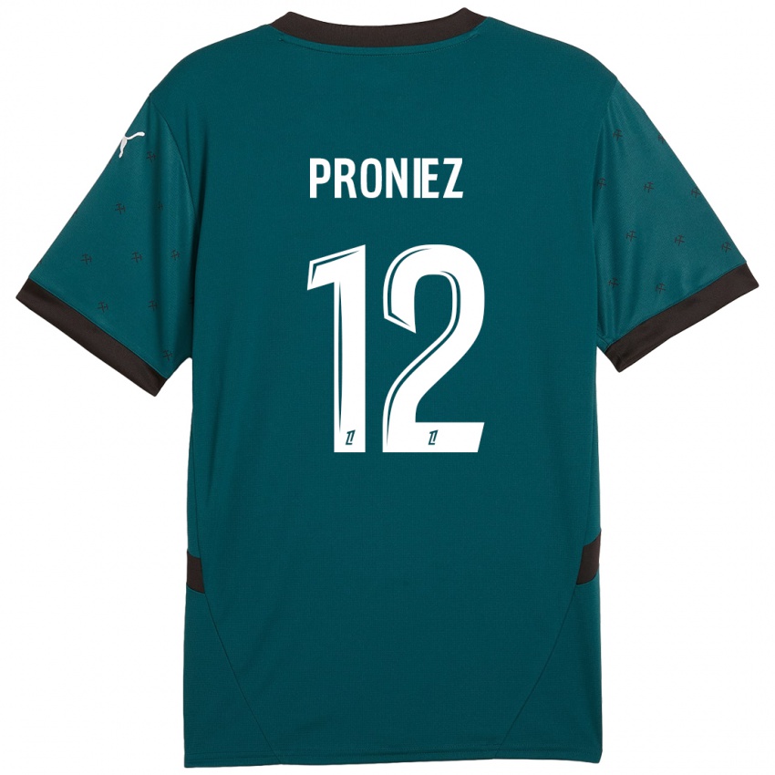 Børn Fany Proniez #12 Mørkegrøn Udebane Spillertrøjer 2024/25 Trøje T-Shirt