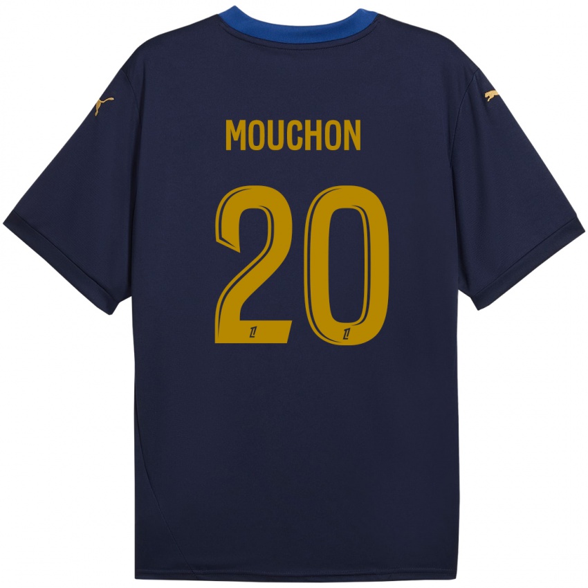 Børn Noemie Mouchon #20 Marine Guld Udebane Spillertrøjer 2024/25 Trøje T-Shirt