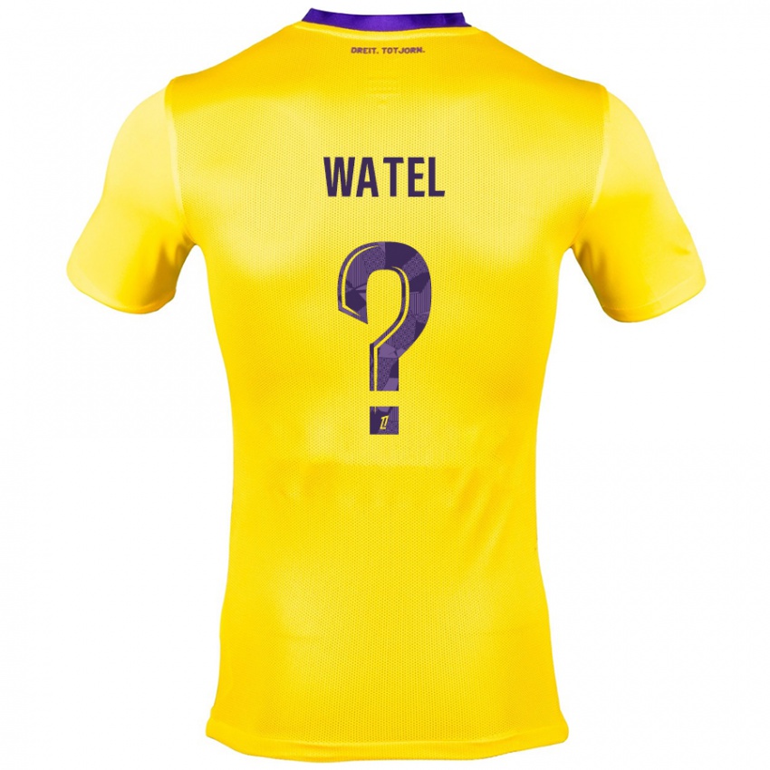 Børn Kylian Watel #0 Gul Lilla Udebane Spillertrøjer 2024/25 Trøje T-Shirt