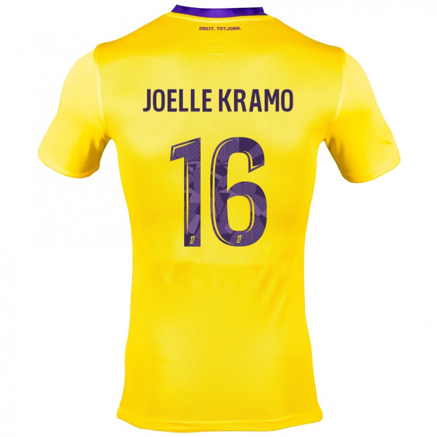 Børn Marie Joelle Kramo #16 Gul Lilla Udebane Spillertrøjer 2024/25 Trøje T-Shirt