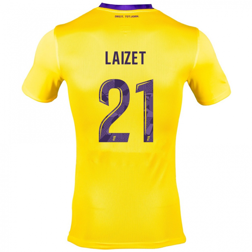 Børn Emma Laizet #21 Gul Lilla Udebane Spillertrøjer 2024/25 Trøje T-Shirt