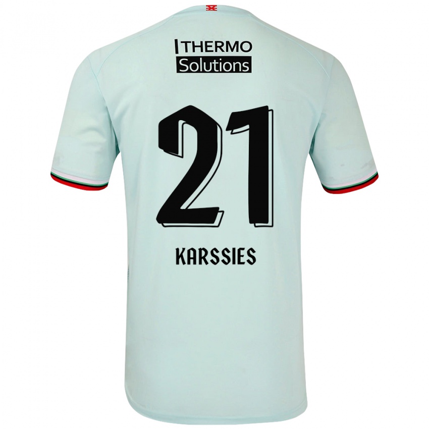 Børn Sam Karssies #21 Lysegrøn Udebane Spillertrøjer 2024/25 Trøje T-Shirt