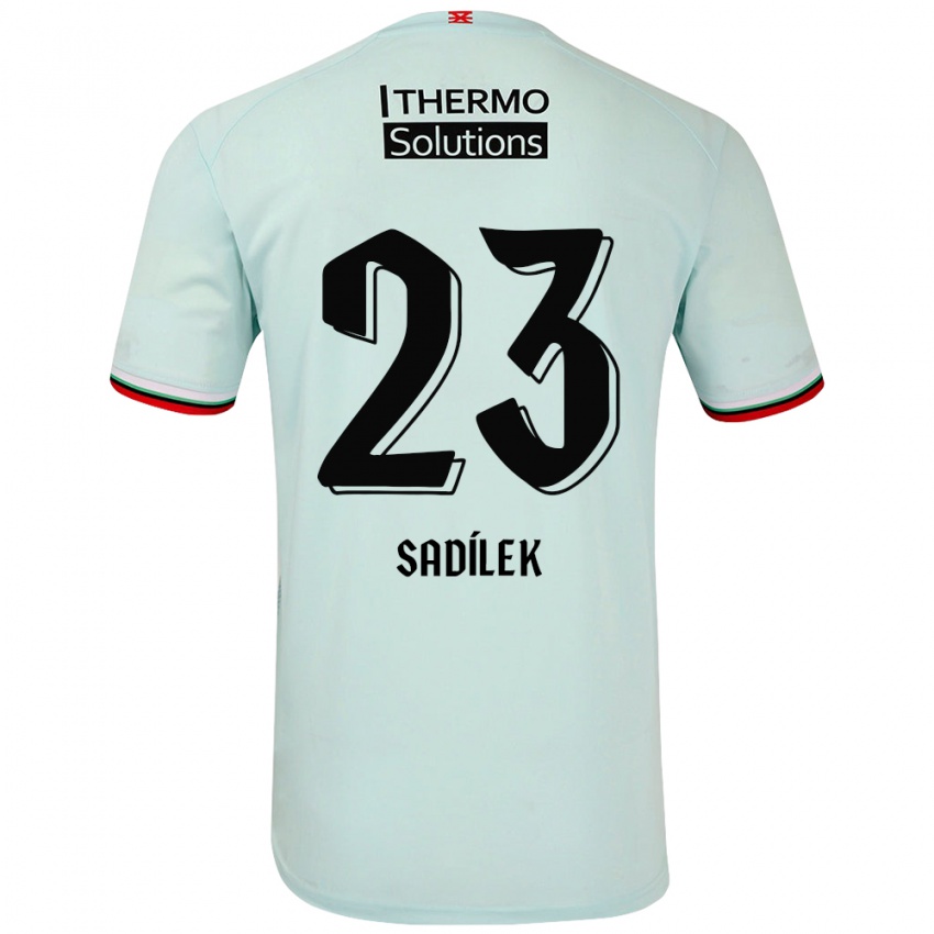 Børn Michal Sadilek #23 Lysegrøn Udebane Spillertrøjer 2024/25 Trøje T-Shirt