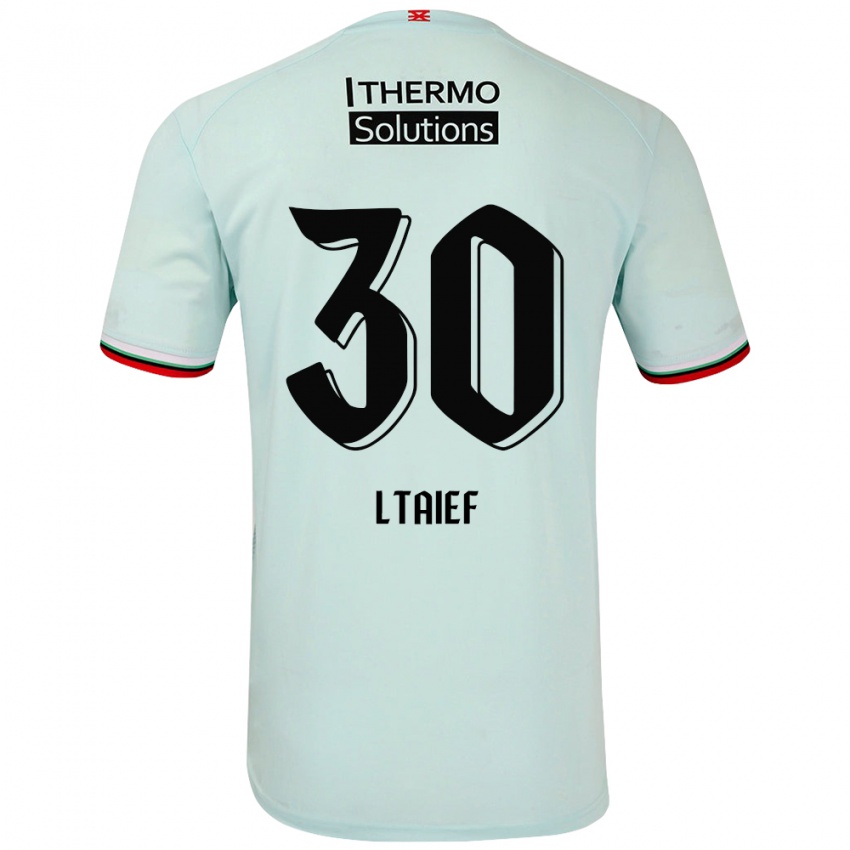 Børn Sayfallah Ltaief #30 Lysegrøn Udebane Spillertrøjer 2024/25 Trøje T-Shirt