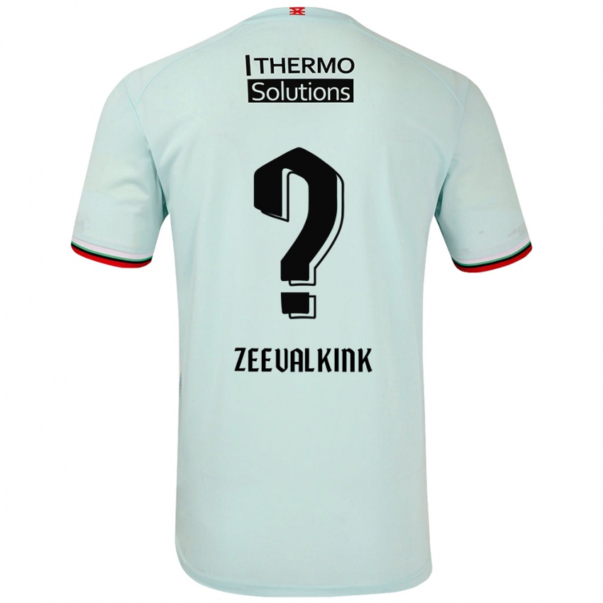 Børn Leco Zeevalkink #0 Lysegrøn Udebane Spillertrøjer 2024/25 Trøje T-Shirt