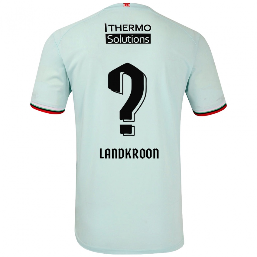 Børn Kick Landkroon #0 Lysegrøn Udebane Spillertrøjer 2024/25 Trøje T-Shirt