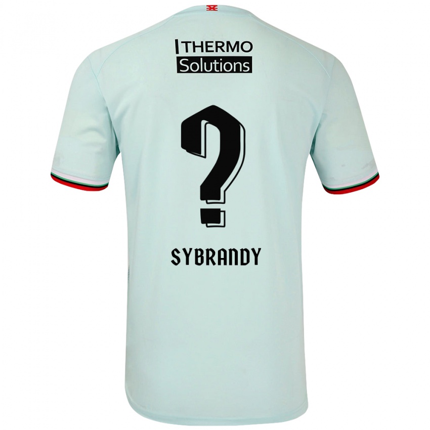 Børn Sander Sybrandy #0 Lysegrøn Udebane Spillertrøjer 2024/25 Trøje T-Shirt