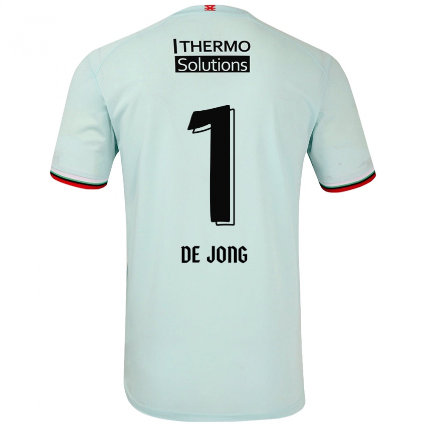 Børn Daniëlle De Jong #1 Lysegrøn Udebane Spillertrøjer 2024/25 Trøje T-Shirt