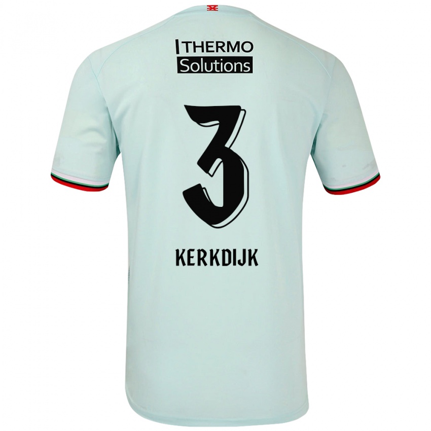 Børn Danique Kerkdijk #3 Lysegrøn Udebane Spillertrøjer 2024/25 Trøje T-Shirt