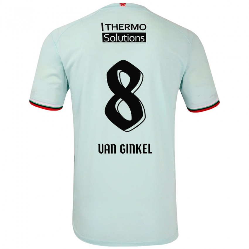 Børn Danique Van Ginkel #8 Lysegrøn Udebane Spillertrøjer 2024/25 Trøje T-Shirt