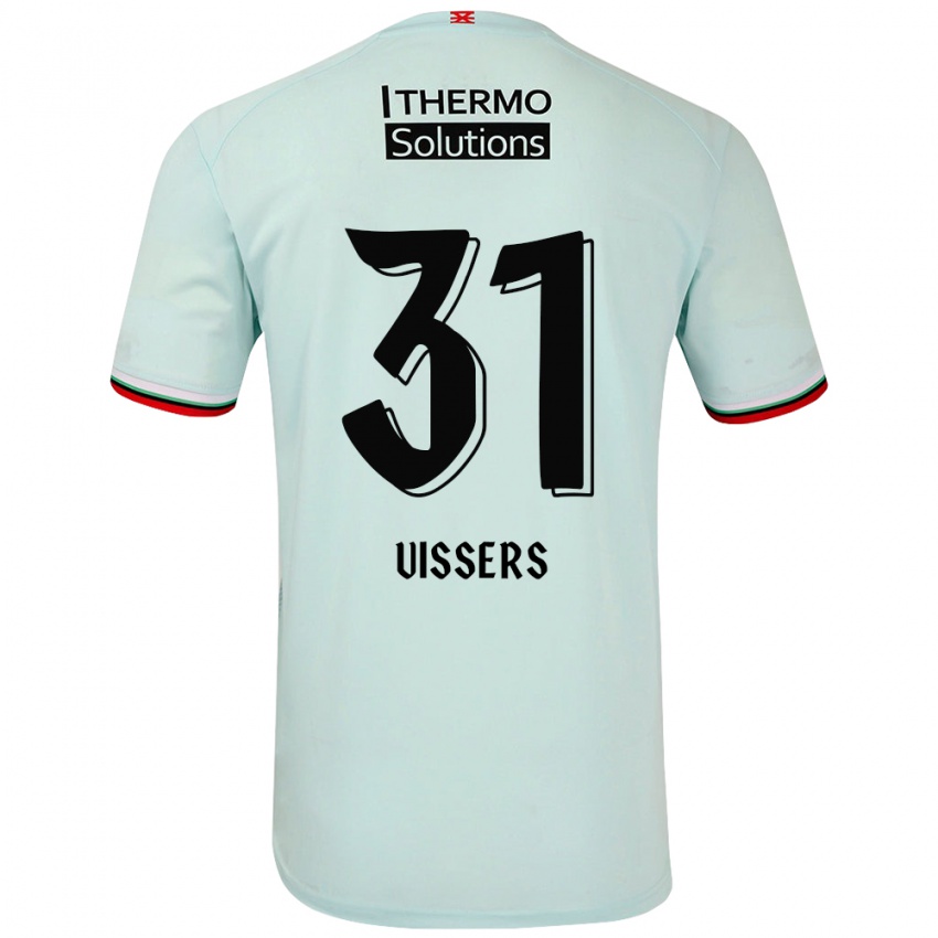 Børn Kiki Vissers #31 Lysegrøn Udebane Spillertrøjer 2024/25 Trøje T-Shirt