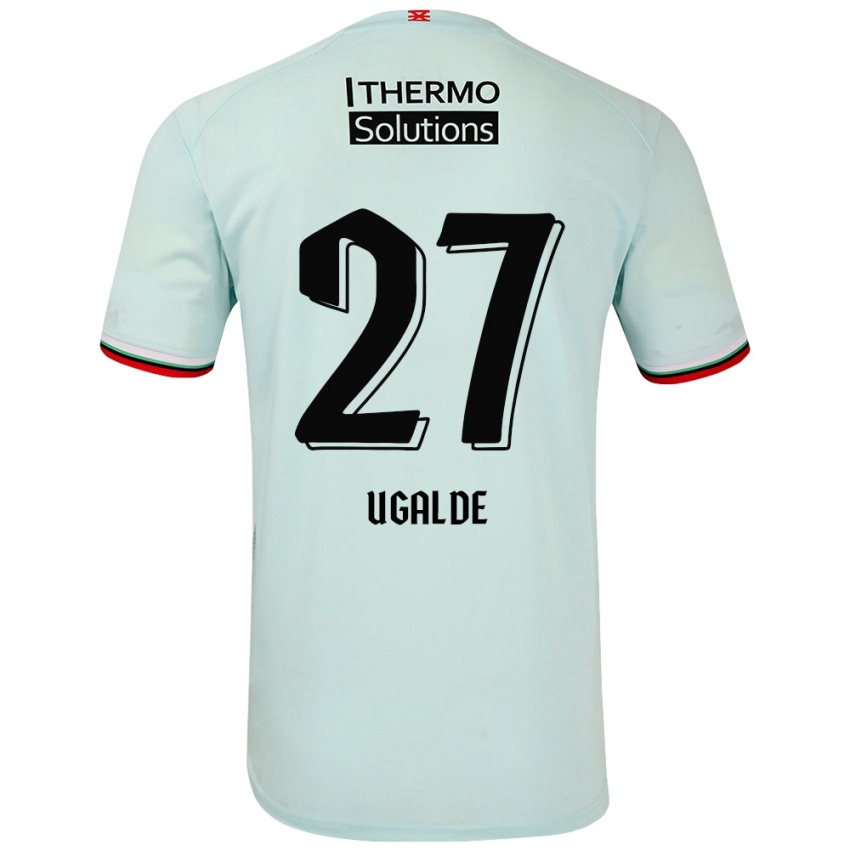 Børn Manfred Ugalde #27 Lysegrøn Udebane Spillertrøjer 2024/25 Trøje T-Shirt