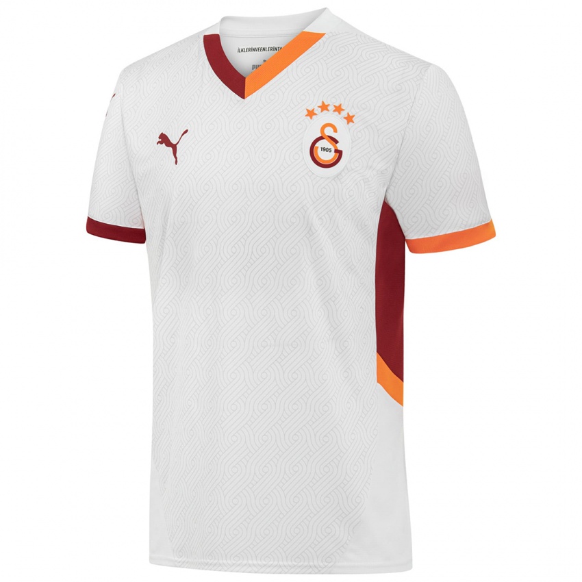 Børn Kerem Demirbay #8 Hvid Gul Rød Udebane Spillertrøjer 2024/25 Trøje T-Shirt