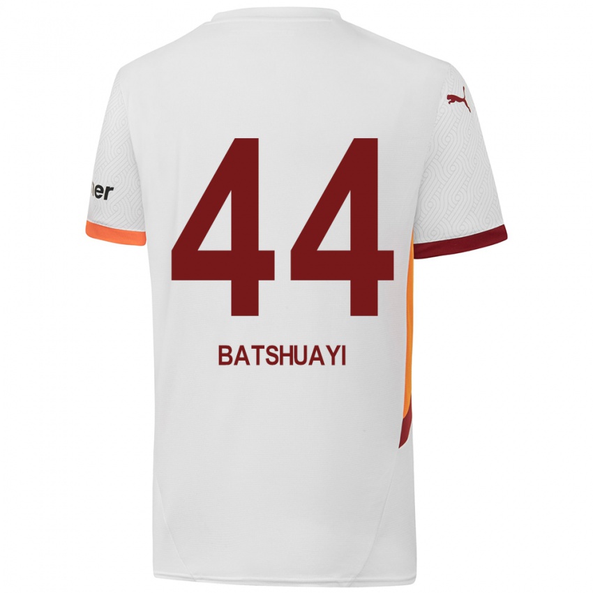 Børn Michy Batshuayi #44 Hvid Gul Rød Udebane Spillertrøjer 2024/25 Trøje T-Shirt