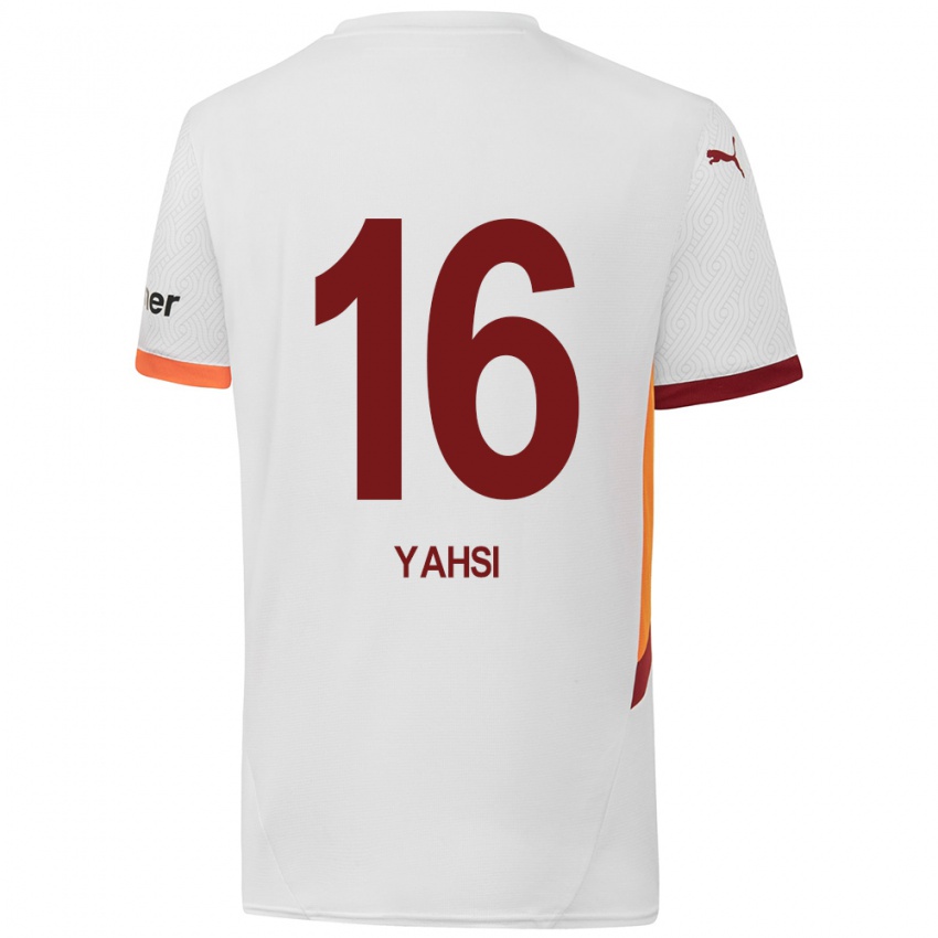 Børn Ismail Yahsi #16 Hvid Gul Rød Udebane Spillertrøjer 2024/25 Trøje T-Shirt