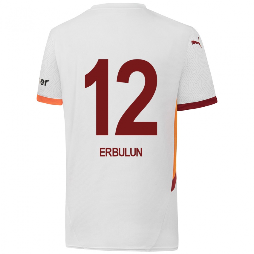 Børn Helin Erbulun #12 Hvid Gul Rød Udebane Spillertrøjer 2024/25 Trøje T-Shirt