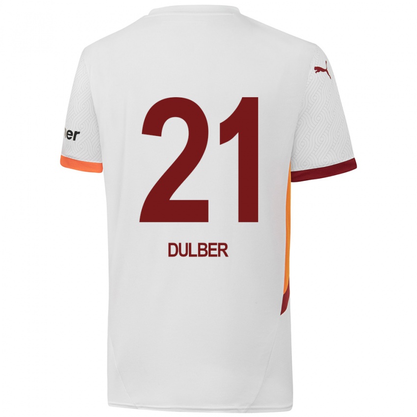 Børn Didem Dülber #21 Hvid Gul Rød Udebane Spillertrøjer 2024/25 Trøje T-Shirt