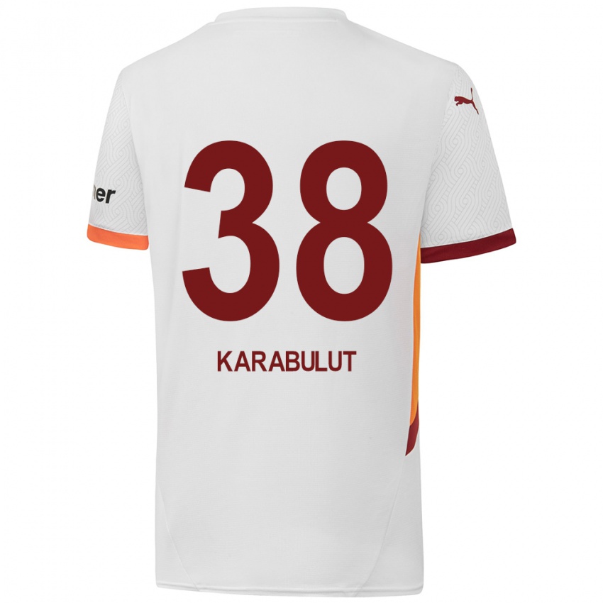 Børn Arzu Karabulut #38 Hvid Gul Rød Udebane Spillertrøjer 2024/25 Trøje T-Shirt