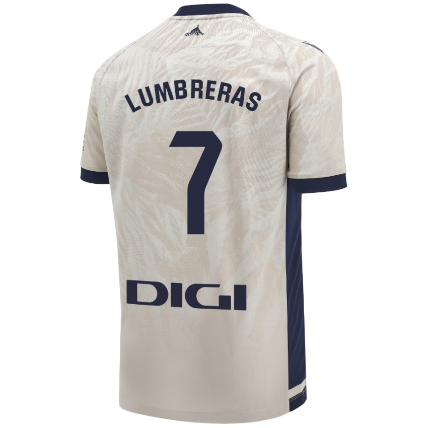 Børn Carlos Lumbreras #7 Lysegrå Udebane Spillertrøjer 2024/25 Trøje T-Shirt