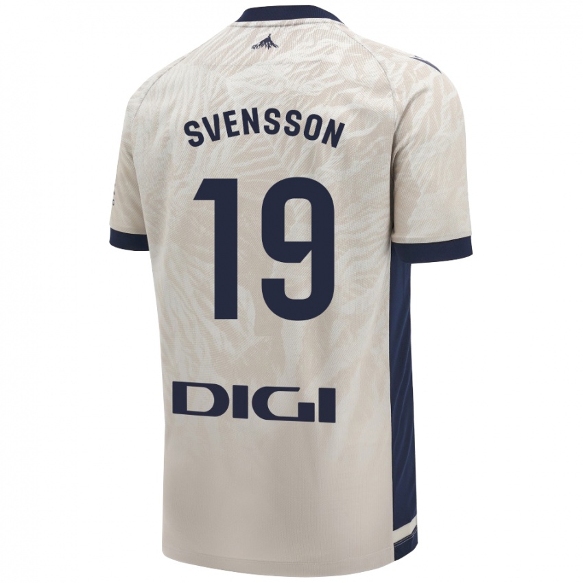 Børn Max Svensson #19 Lysegrå Udebane Spillertrøjer 2024/25 Trøje T-Shirt