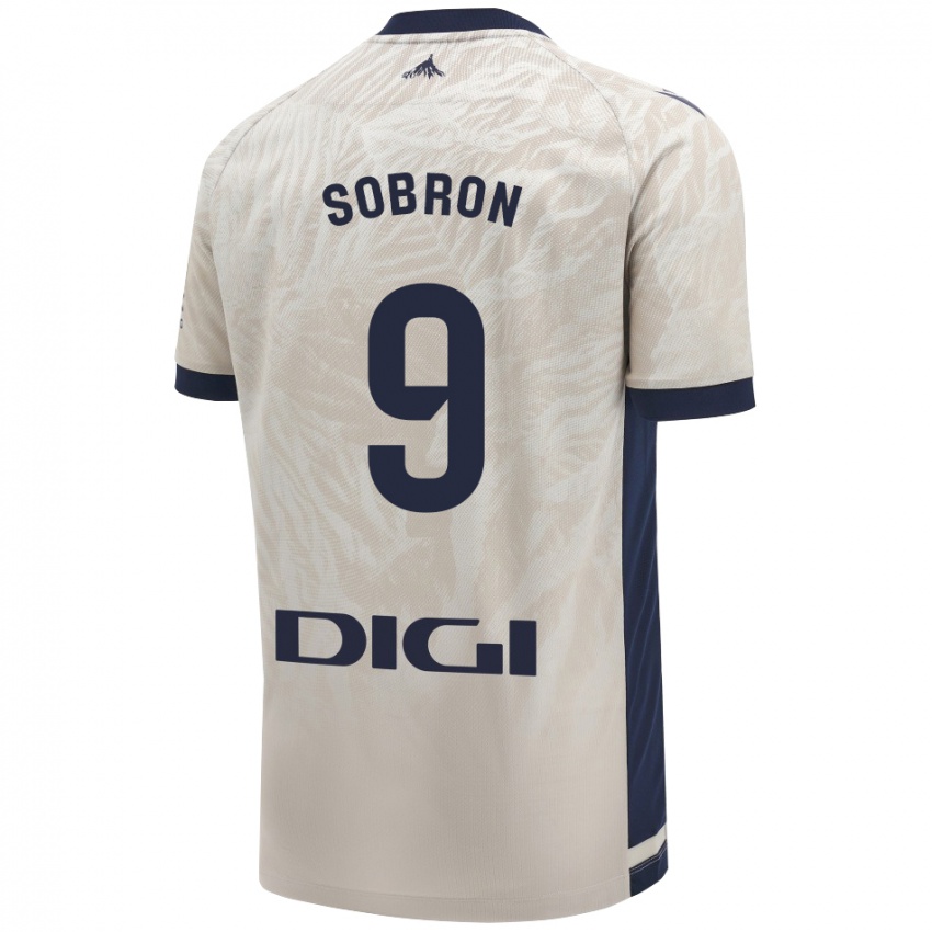 Børn Carmen Sobrón Olarte #9 Lysegrå Udebane Spillertrøjer 2024/25 Trøje T-Shirt