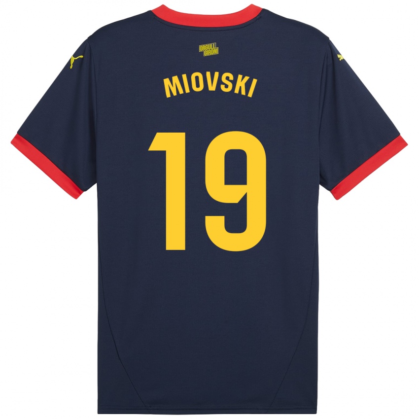 Børn Bojan Miovski #19 Marine Rød Udebane Spillertrøjer 2024/25 Trøje T-Shirt