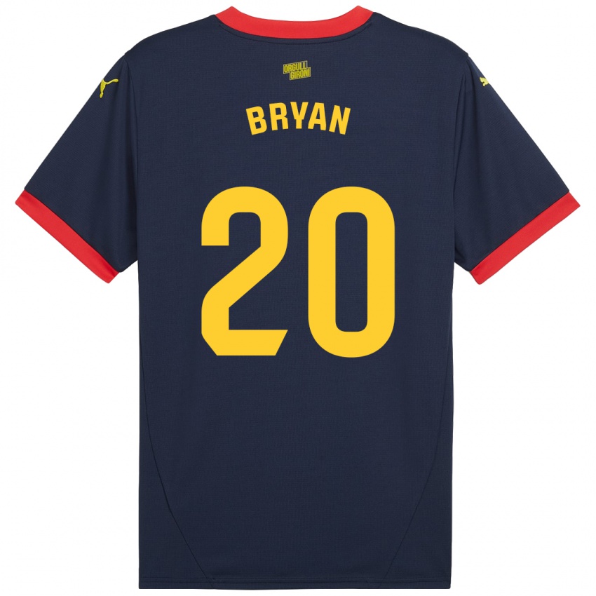 Børn Bryan Gil #20 Marine Rød Udebane Spillertrøjer 2024/25 Trøje T-Shirt