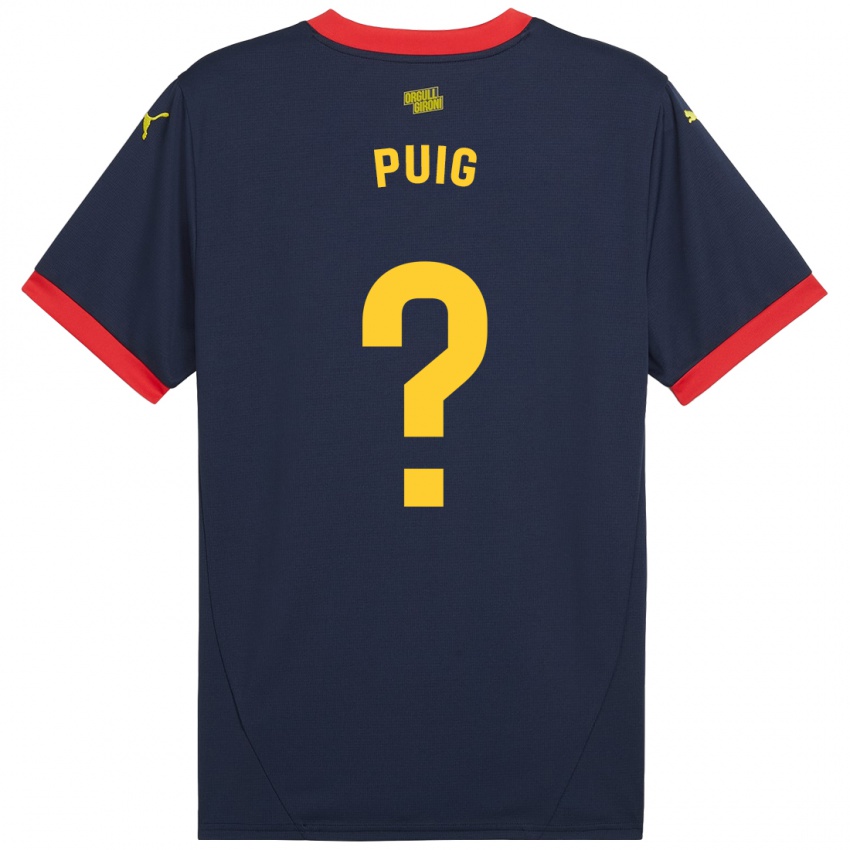 Børn Sergi Puig #0 Marine Rød Udebane Spillertrøjer 2024/25 Trøje T-Shirt