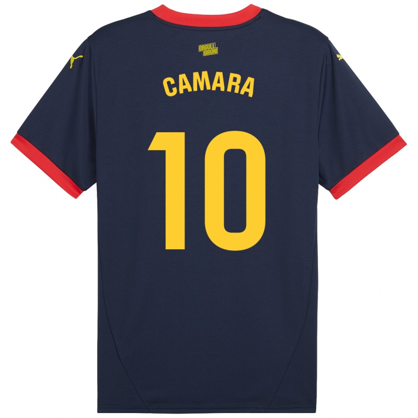 Børn Dawda Camara #10 Marine Rød Udebane Spillertrøjer 2024/25 Trøje T-Shirt