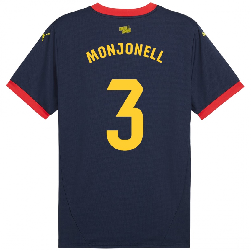 Børn Eric Monjonell #3 Marine Rød Udebane Spillertrøjer 2024/25 Trøje T-Shirt