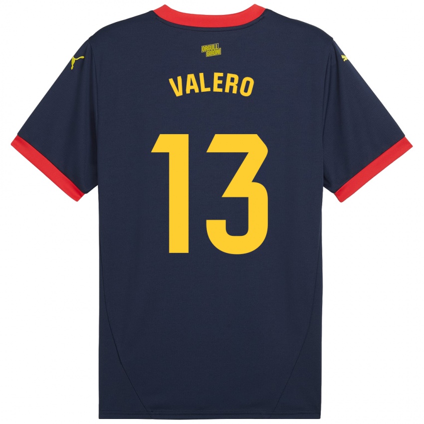 Børn Eliana Valero #13 Marine Rød Udebane Spillertrøjer 2024/25 Trøje T-Shirt