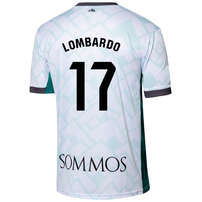 Børn Enzo Lombardo #17 Hvid Grøn Udebane Spillertrøjer 2024/25 Trøje T-Shirt