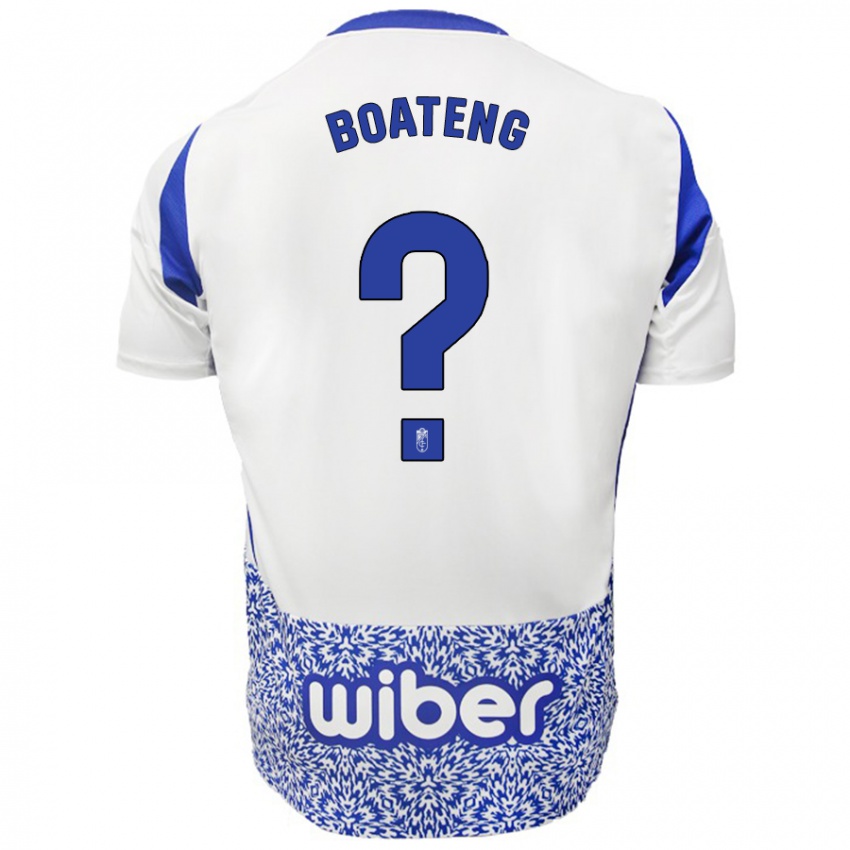 Børn Robin Boateng #0 Hvid Blå Udebane Spillertrøjer 2024/25 Trøje T-Shirt