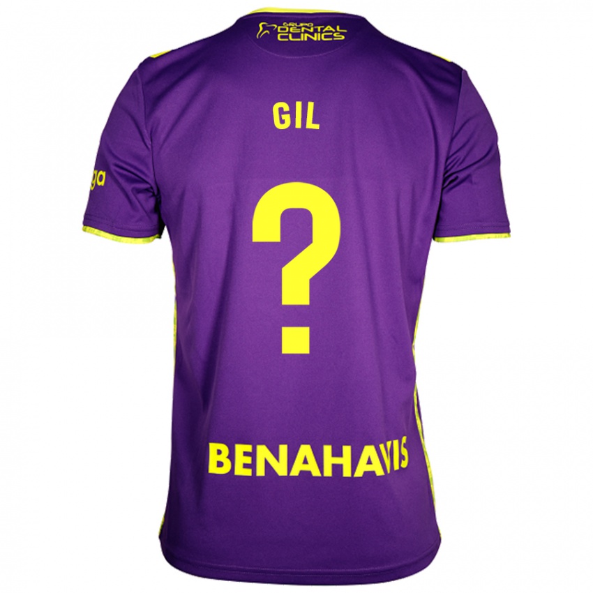 Børn José Gil #0 Lilla Gul Udebane Spillertrøjer 2024/25 Trøje T-Shirt