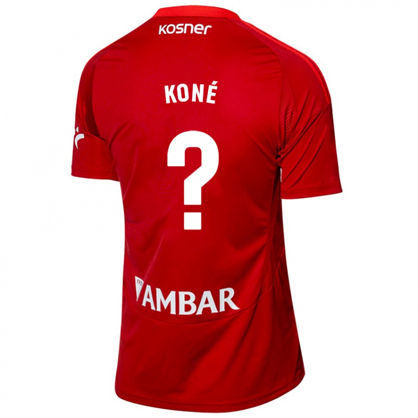 Børn Lacine Koné #0 Hvid Blå Udebane Spillertrøjer 2024/25 Trøje T-Shirt