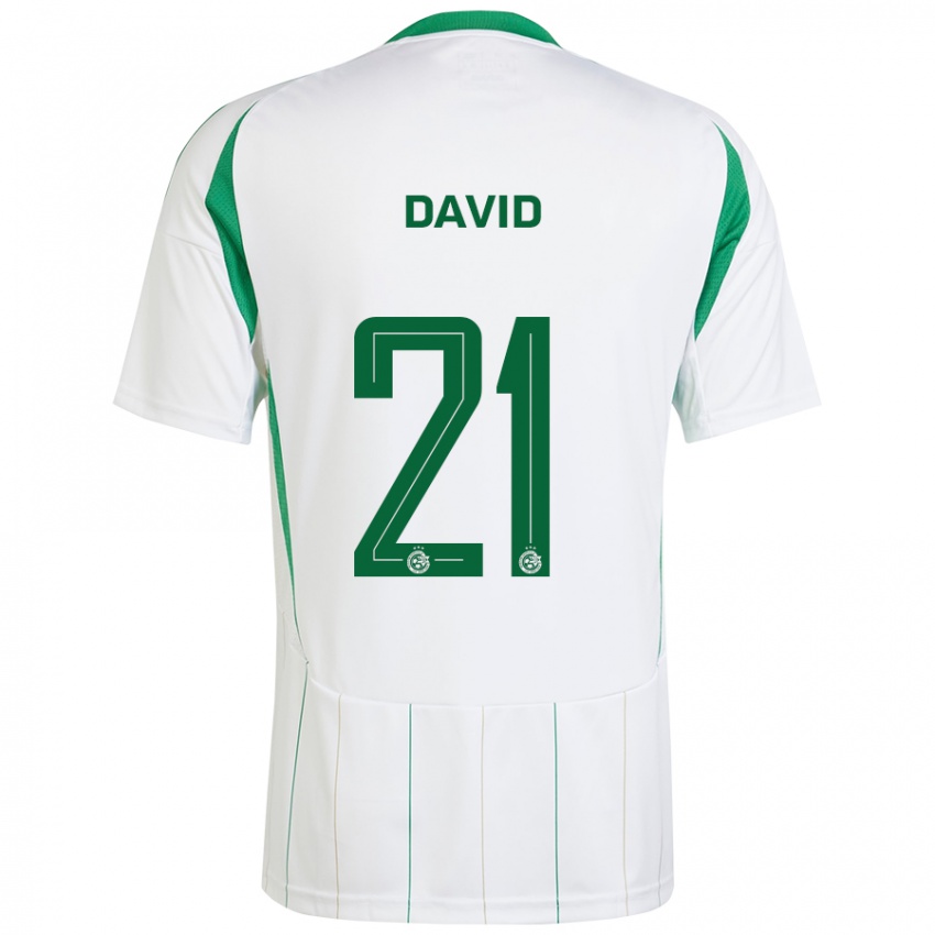 Børn Dean David #21 Hvid Grøn Udebane Spillertrøjer 2024/25 Trøje T-Shirt