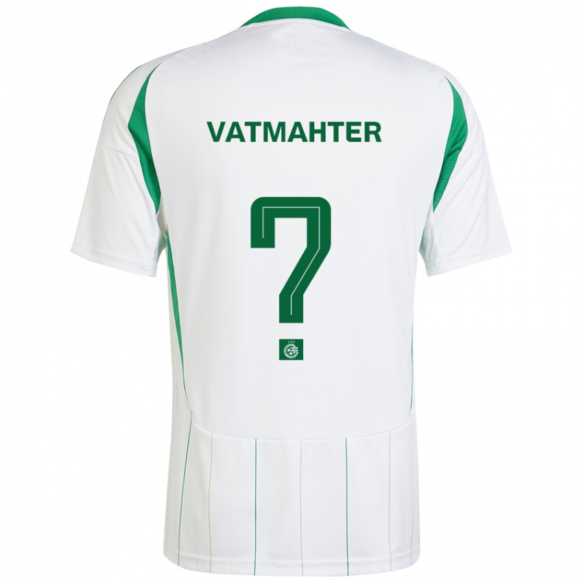 Børn Liam Vatmahter #0 Hvid Grøn Udebane Spillertrøjer 2024/25 Trøje T-Shirt