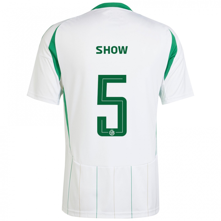 Børn Show #5 Hvid Grøn Udebane Spillertrøjer 2024/25 Trøje T-Shirt