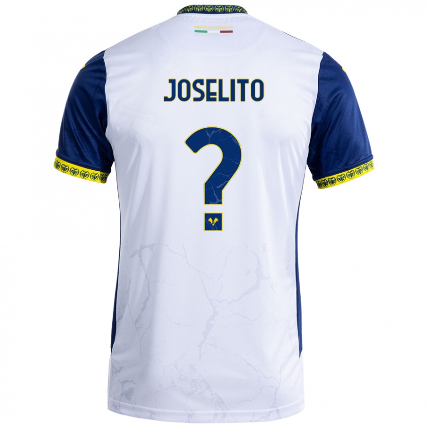 Børn Joselito #0 Hvid Blå Udebane Spillertrøjer 2024/25 Trøje T-Shirt