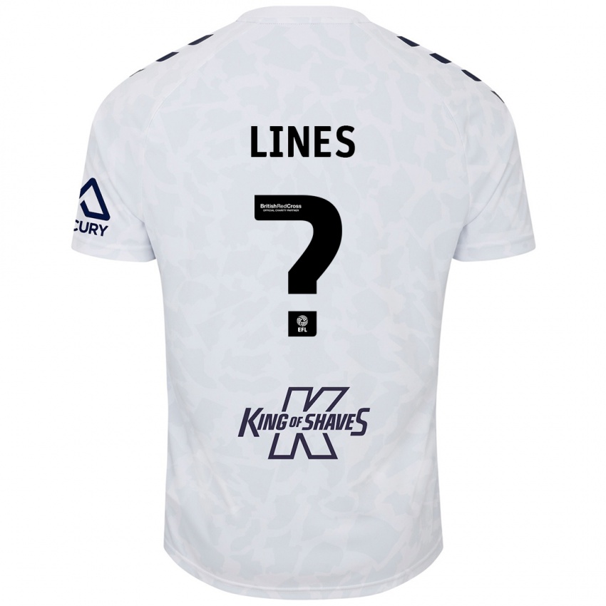 Børn Luis Lines #0 Hvid Udebane Spillertrøjer 2024/25 Trøje T-Shirt