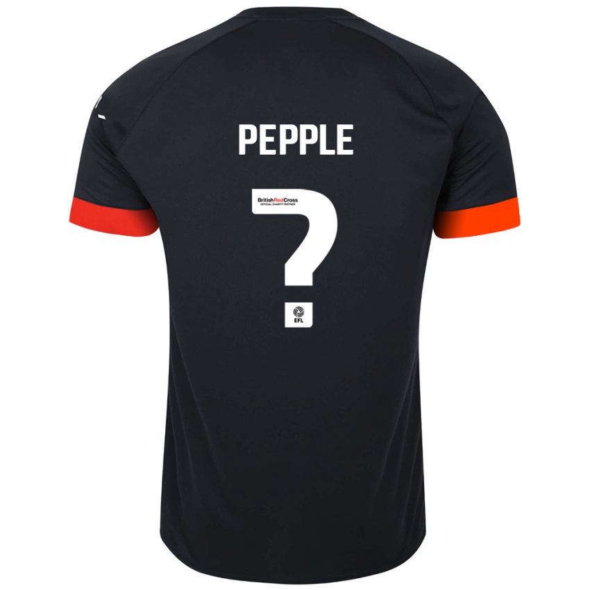 Børn Aribim Pepple #0 Sort Orange Udebane Spillertrøjer 2024/25 Trøje T-Shirt