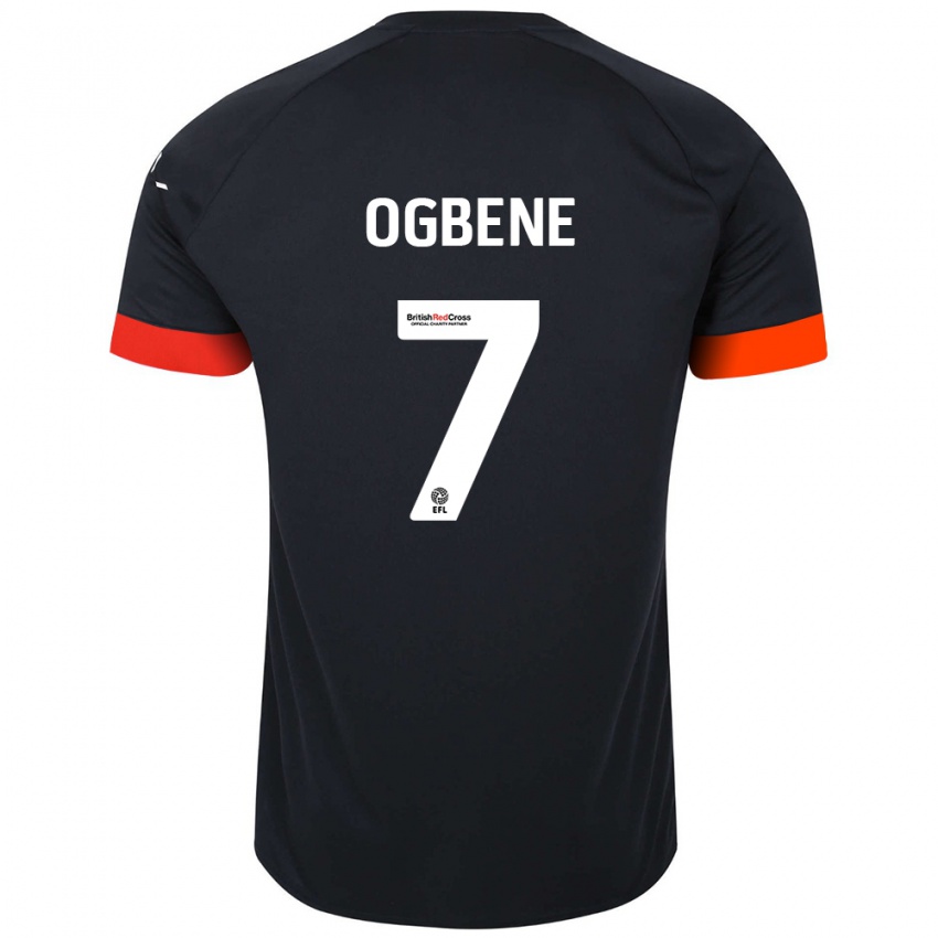 Børn Chiedozie Ogbene #7 Sort Orange Udebane Spillertrøjer 2024/25 Trøje T-Shirt