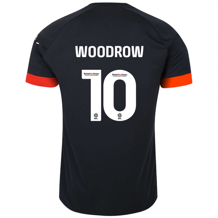 Børn Cauley Woodrow #10 Sort Orange Udebane Spillertrøjer 2024/25 Trøje T-Shirt