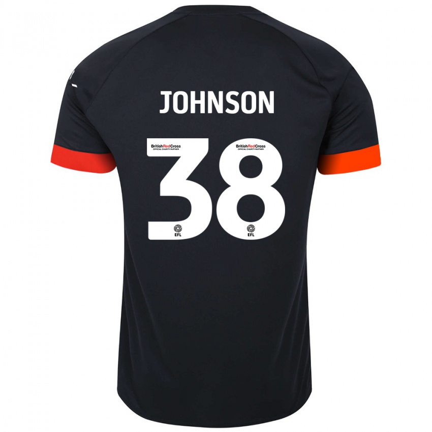 Børn Joe Johnson #38 Sort Orange Udebane Spillertrøjer 2024/25 Trøje T-Shirt