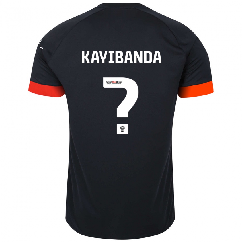 Børn Claude Kayibanda #0 Sort Orange Udebane Spillertrøjer 2024/25 Trøje T-Shirt