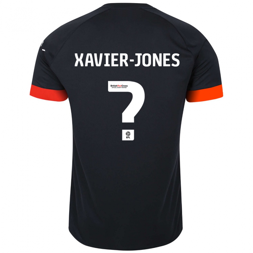 Børn Tate Xavier-Jones #0 Sort Orange Udebane Spillertrøjer 2024/25 Trøje T-Shirt