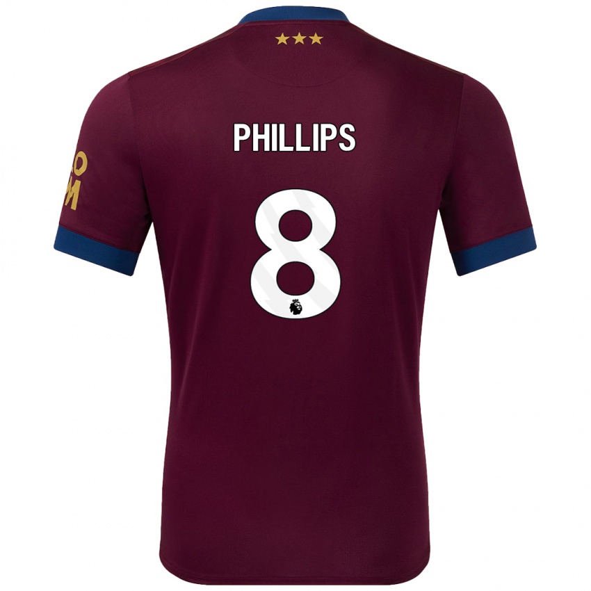 Børn Kalvin Phillips #8 Brun Udebane Spillertrøjer 2024/25 Trøje T-Shirt